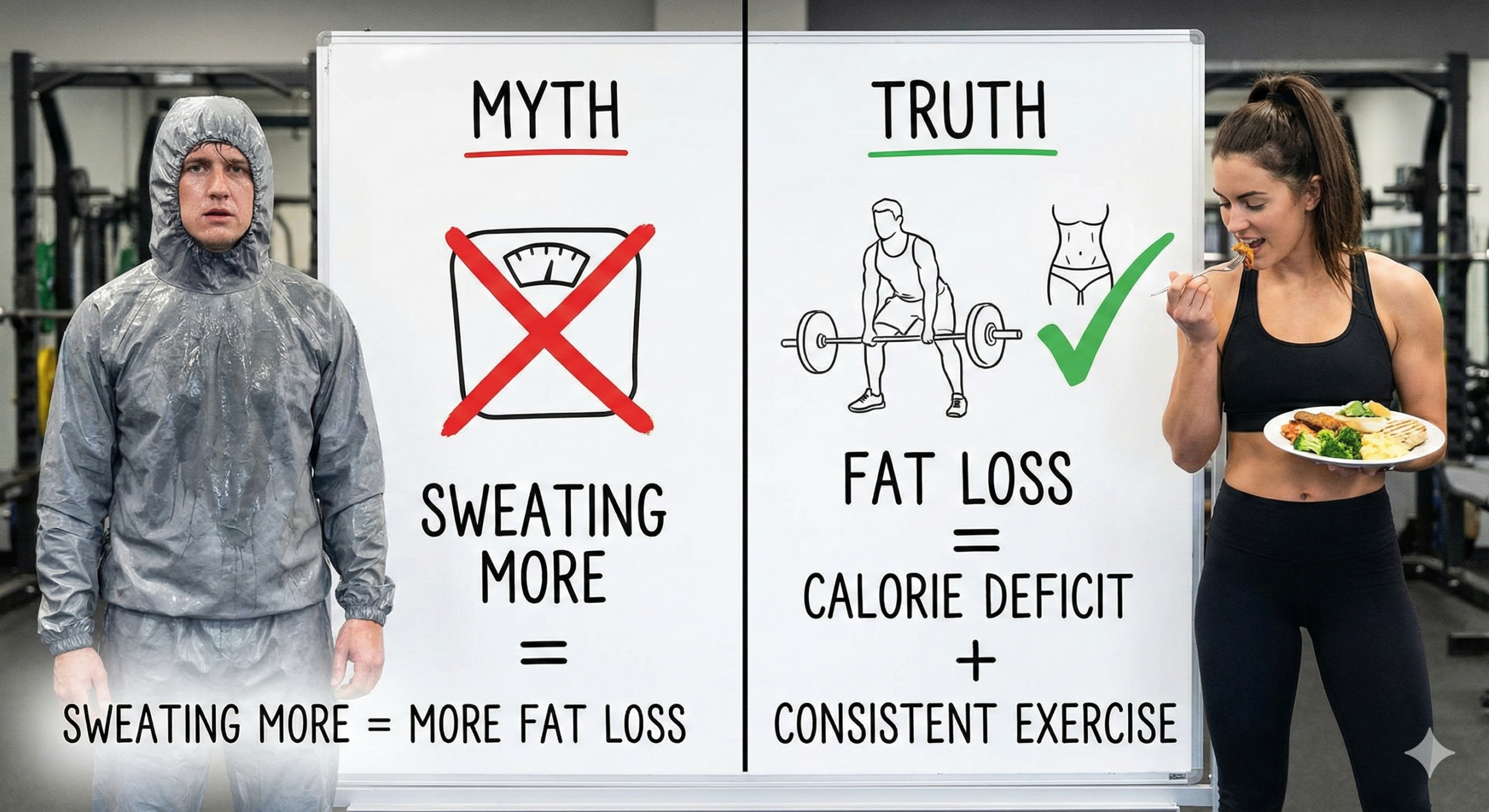 Sweating more = more fat loss