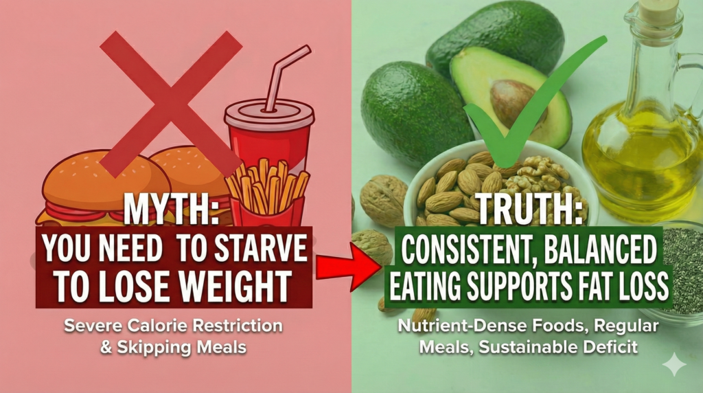 You need to starve to lose weight